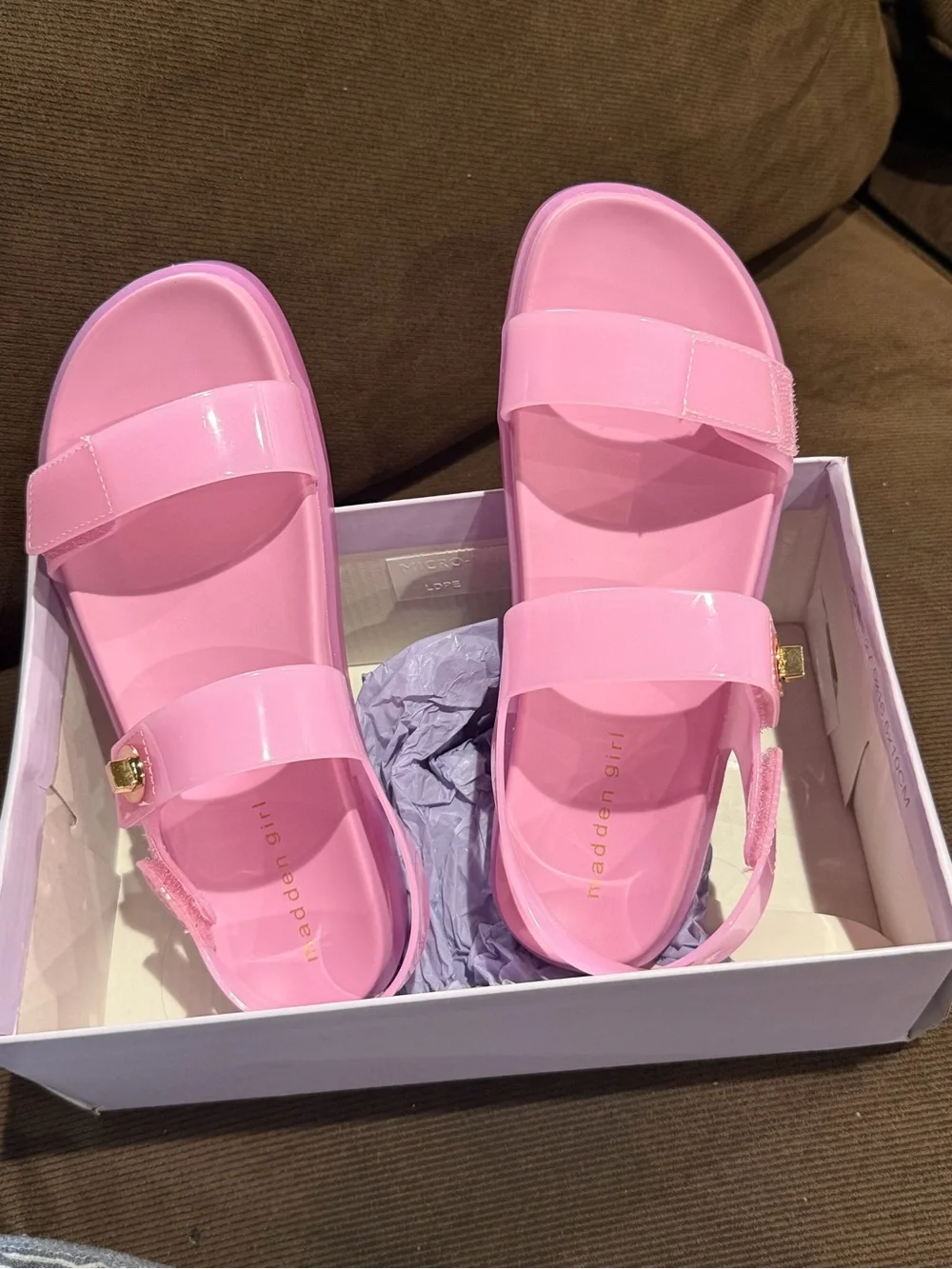 Madden Girl MJULS-J Pink Jelly Sandals Size 5M NWB